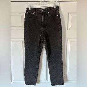 EUC Madewell Gray Curvy Perfect Vintage Jean, sz 28